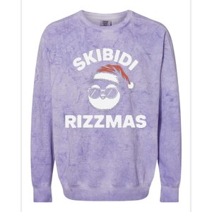 S.K.I.B.I.D.I Funny Gen Alpha Slang Christmas Penguin Colorblast Crewneck Sweatshirt