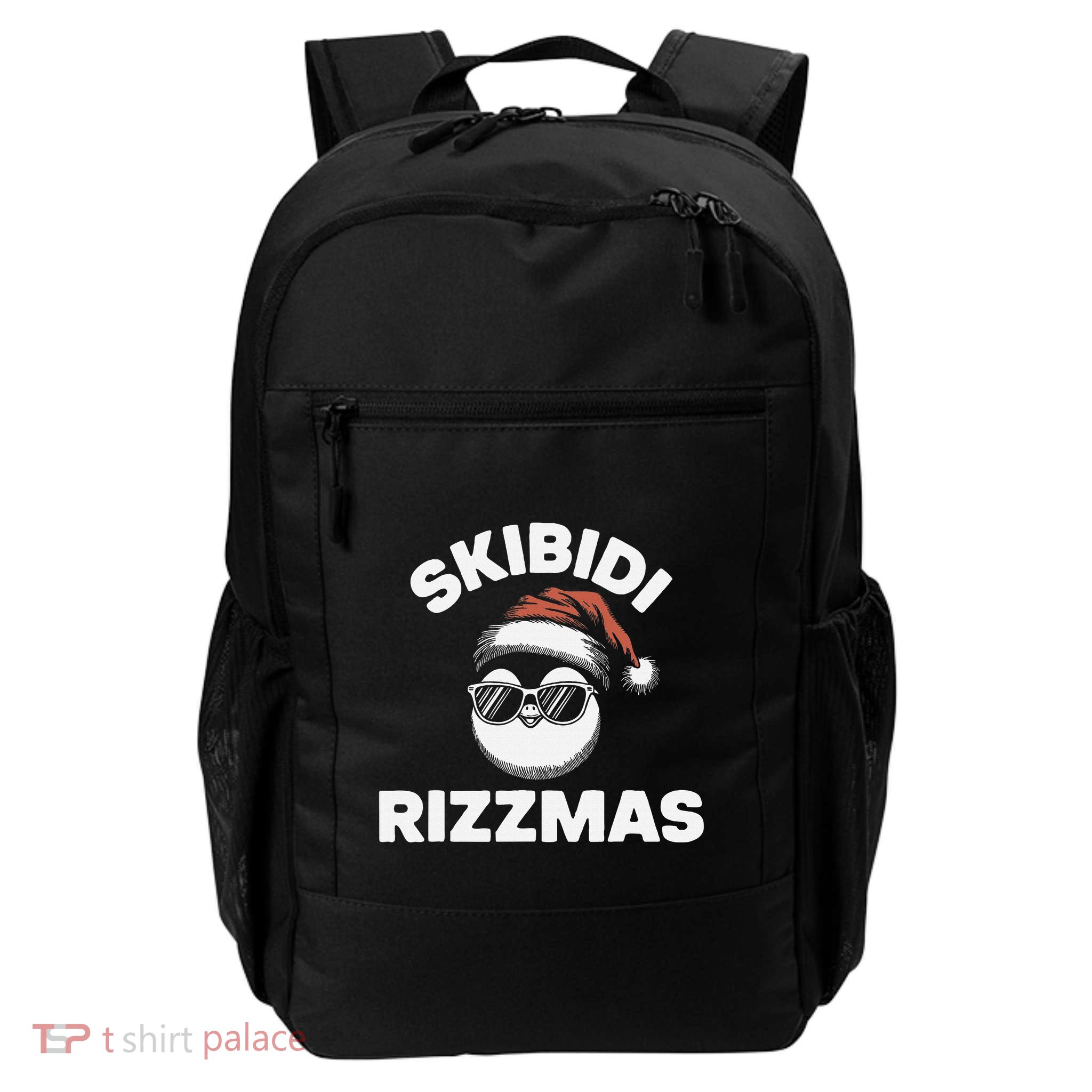S.K.I.B.I.D.I Funny Gen Alpha Slang Christmas Penguin Daily Commute Backpack