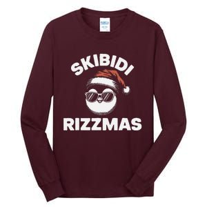 S.K.I.B.I.D.I Funny Gen Alpha Slang Christmas Penguin Tall Long Sleeve T-Shirt