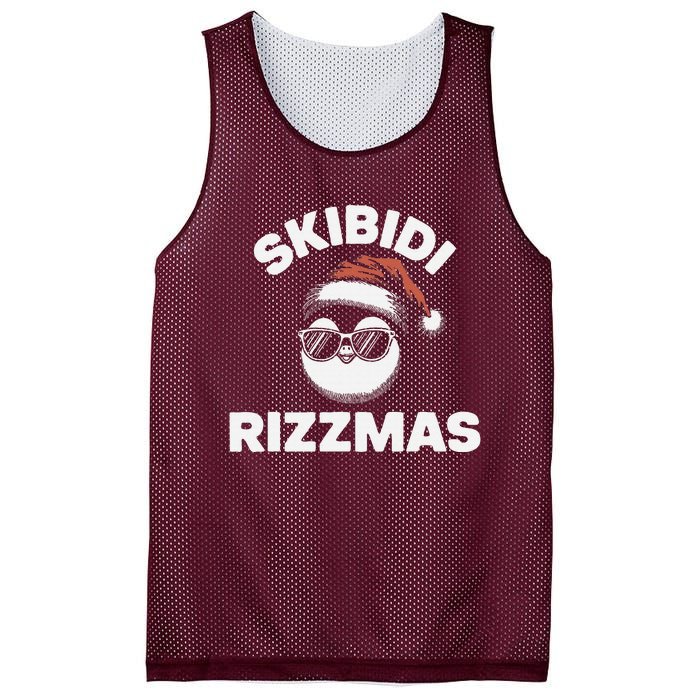 S.K.I.B.I.D.I Funny Gen Alpha Slang Christmas Penguin Mesh Reversible Basketball Jersey Tank