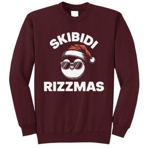 S.K.I.B.I.D.I Funny Gen Alpha Slang Christmas Penguin Tall Sweatshirt