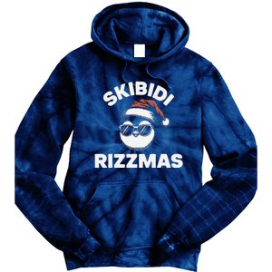 S.K.I.B.I.D.I Funny Gen Alpha Slang Christmas Penguin Tie Dye Hoodie