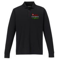 Santa's Favorite Gamer Performance Long Sleeve Polo