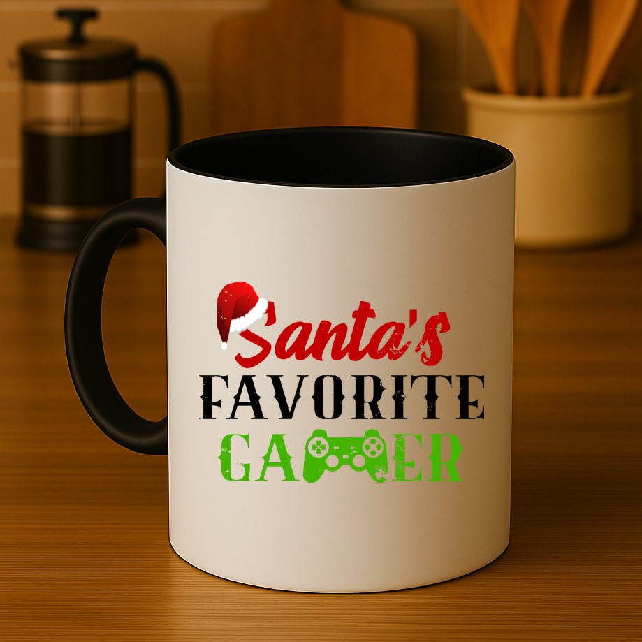 Santa's Favorite Gamer Mug