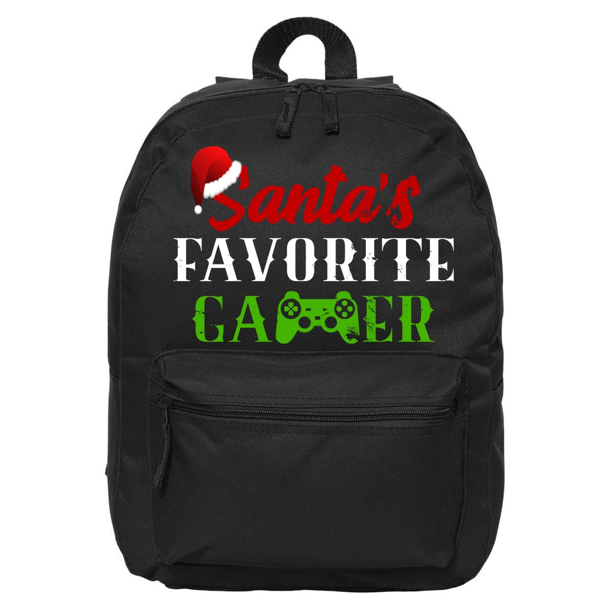 Santa's Favorite Gamer 16 in Basic Backpack