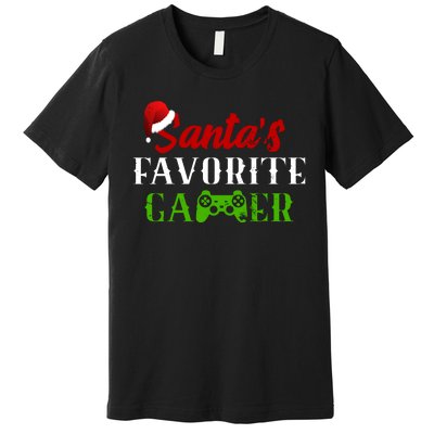 Santa's Favorite Gamer Premium T-Shirt