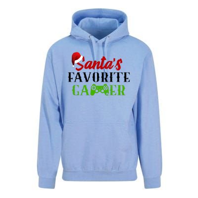 Santa's Favorite Gamer Unisex Surf Hoodie