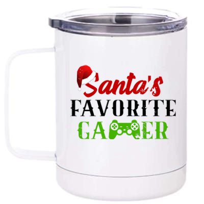 Santa's Favorite Gamer 12 oz Stainless Steel Tumbler Cup