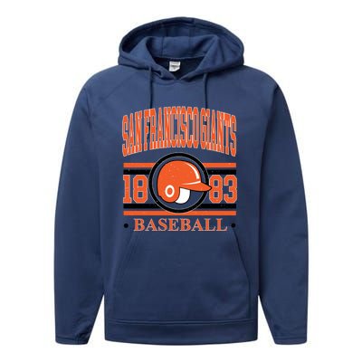 San Francisco Giants Baseball Team Supporter Performance Fleece Hoodie