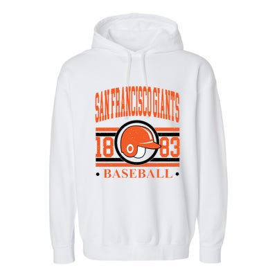 San Francisco Giants Baseball Team Supporter Garment-Dyed Fleece Hoodie