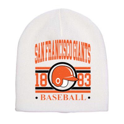 San Francisco Giants Baseball Team Supporter Short Acrylic Beanie