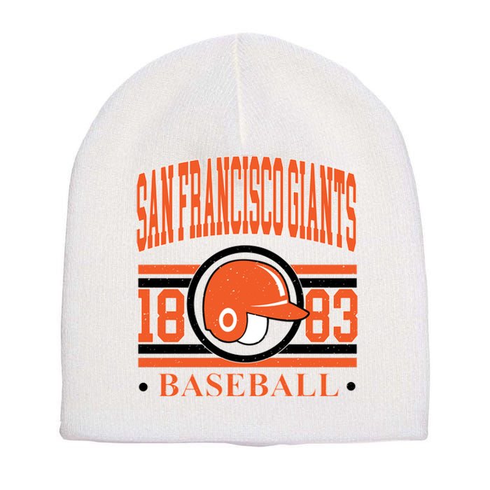 San Francisco Giants Baseball Team Supporter Short Acrylic Beanie