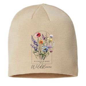 Summer Flowers Gardening Blooming Floral Wildflower Sustainable Beanie