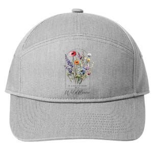 Summer Flowers Gardening Blooming Floral Wildflower 7-Panel Snapback Hat