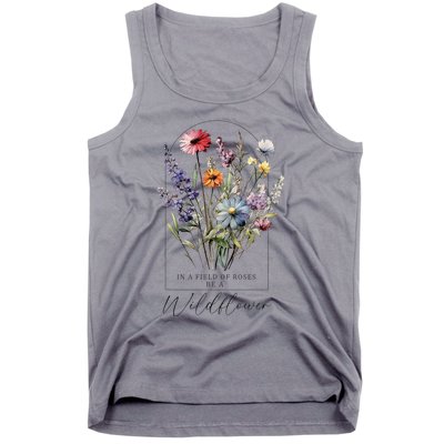 Summer Flowers Gardening Blooming Floral Wildflower Tank Top