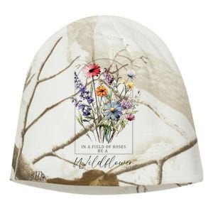 Summer Flowers Gardening Blooming Floral Wildflower Kati - Camo Knit Beanie