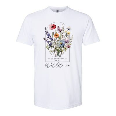 Summer Flowers Gardening Blooming Floral Wildflower Softstyle CVC T-Shirt