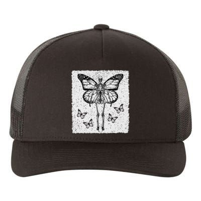 Skeleton Fairy Grunge Fairycore Aesthetic Goth Gothic Yupoong Adult 5-Panel Trucker Hat