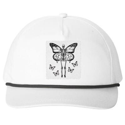 Skeleton Fairy Grunge Fairycore Aesthetic Goth Gothic Snapback Five-Panel Rope Hat