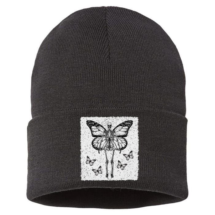 Skeleton Fairy Grunge Fairycore Aesthetic Goth Gothic Sustainable Knit Beanie