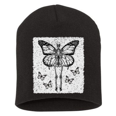 Skeleton Fairy Grunge Fairycore Aesthetic Goth Gothic Short Acrylic Beanie