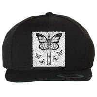 Skeleton Fairy Grunge Fairycore Aesthetic Goth Gothic Wool Snapback Cap