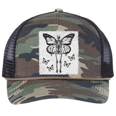 Skeleton Fairy Grunge Fairycore Aesthetic Goth Gothic Retro Rope Trucker Hat Cap