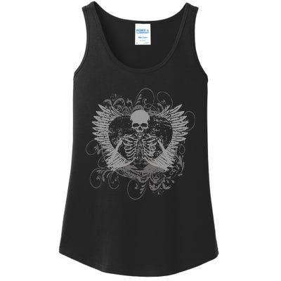 Skeleton Fairy Grunge Aesthetic Butterfly Gothic Ladies Essential Tank