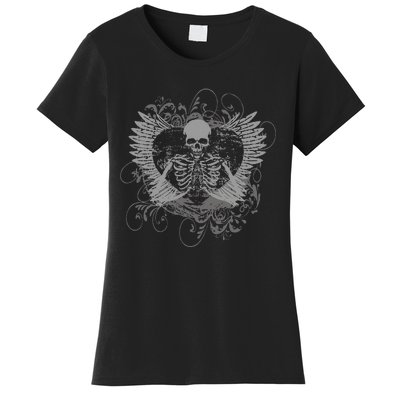 Skeleton Fairy Grunge Aesthetic Butterfly Gothic Women's T-Shirt