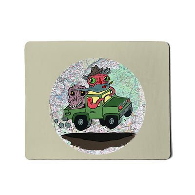 Skull Farmer Giant Skull Delivery By Artbybillytherobot .Png Mousepad