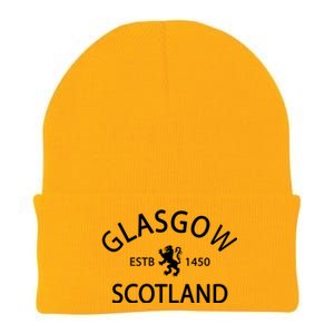 Scotland Flag Gift Scottish Ancestry Gift Funny Glasgow Scotland Cool Gift Knit Cap Winter Beanie