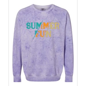 Summer Fun Graphic Colorblast Crewneck Sweatshirt