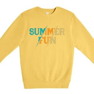 Summer Fun Graphic Premium Crewneck Sweatshirt