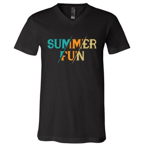 Summer Fun Graphic V-Neck T-Shirt