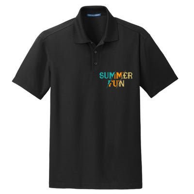 Summer Fun Graphic Dry Zone Grid Polo