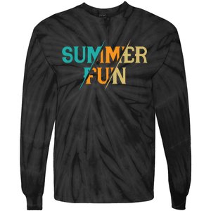 Summer Fun Graphic Tie-Dye Long Sleeve Shirt