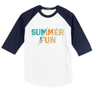 Summer Fun Graphic Baseball Sleeve Shirt