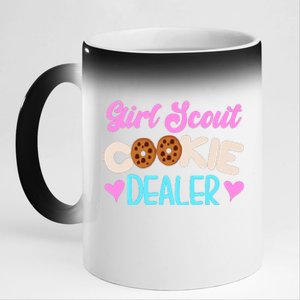 Scout for Girl Cookie Dealer Funny Scouting Family Pullover Hoodie 11oz Black Color Changing Mug