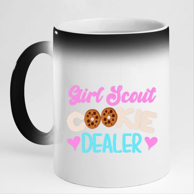 Scout for Girl Cookie Dealer Funny Scouting Family Pullover Hoodie 11oz Black Color Changing Mug