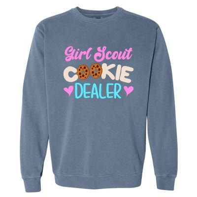 Scout for Girl Cookie Dealer Funny Scouting Family Pullover Hoodie Garment-Dyed Sweatshirt