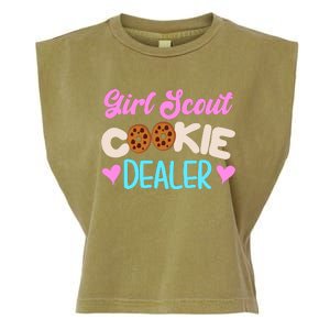 Scout for Girl Cookie Dealer Funny Scouting Family Pullover Hoodie Garment-Dyed Women's Muscle Tee