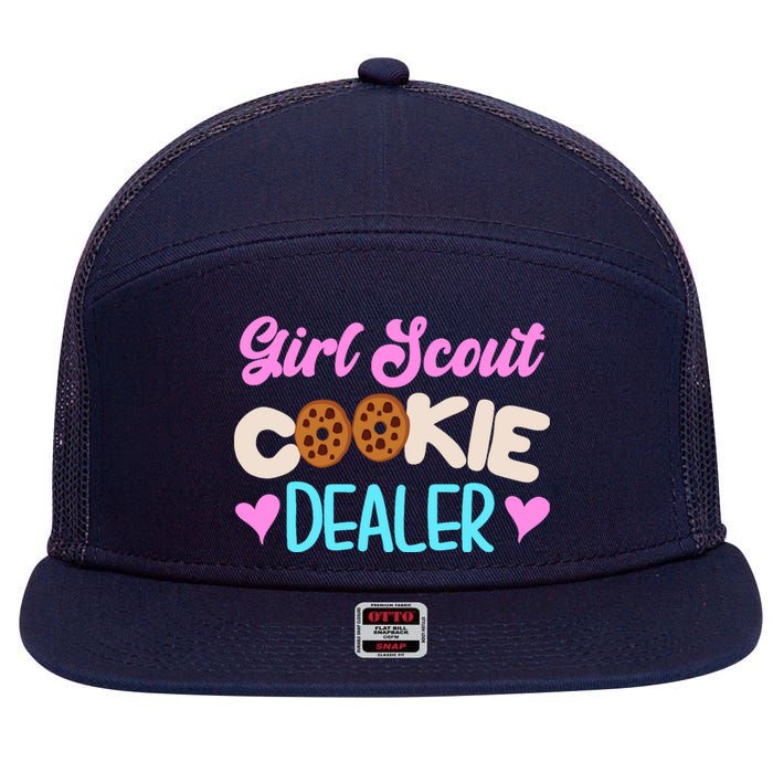 Scout for Girl Cookie Dealer Funny Scouting Family Pullover Hoodie 7 Panel Mesh Trucker Snapback Hat