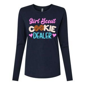 Scout for Girl Cookie Dealer Funny Scouting Family Pullover Hoodie Womens Cotton Relaxed Long Sleeve T-Shirt