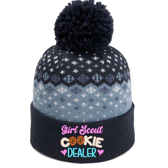 Scout for Girl Cookie Dealer Funny Scouting Family Pullover Hoodie The Baniff Cuffed Pom Beanie