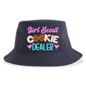 Scout for Girl Cookie Dealer Funny Scouting Family Pullover Hoodie Sustainable Bucket Hat