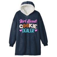 Scout for Girl Cookie Dealer Funny Scouting Family Pullover Hoodie Hooded Wearable Blanket