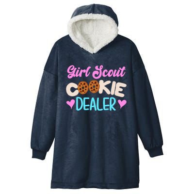 Scout for Girl Cookie Dealer Funny Scouting Family Pullover Hoodie Hooded Wearable Blanket