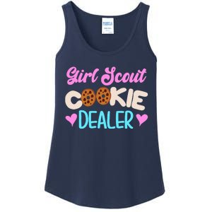 Scout for Girl Cookie Dealer Funny Scouting Family Pullover Hoodie Ladies Essential Tank