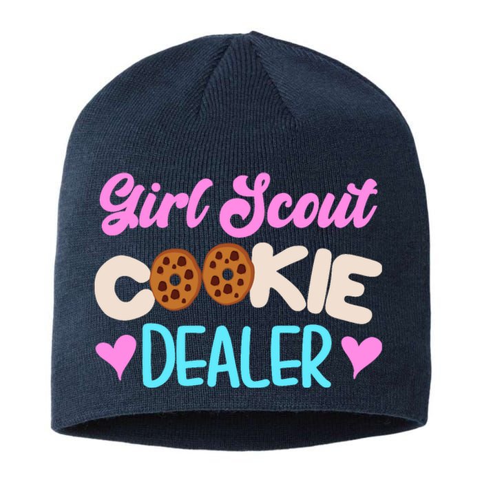 Scout for Girl Cookie Dealer Funny Scouting Family Pullover Hoodie Sustainable Beanie