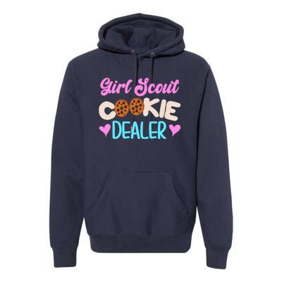 Scout for Girl Cookie Dealer Funny Scouting Family Pullover Hoodie Premium Hoodie